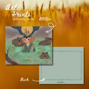 Child CapyBara Art Print ( January Print )