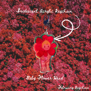 Baby Flower Head Keychain
